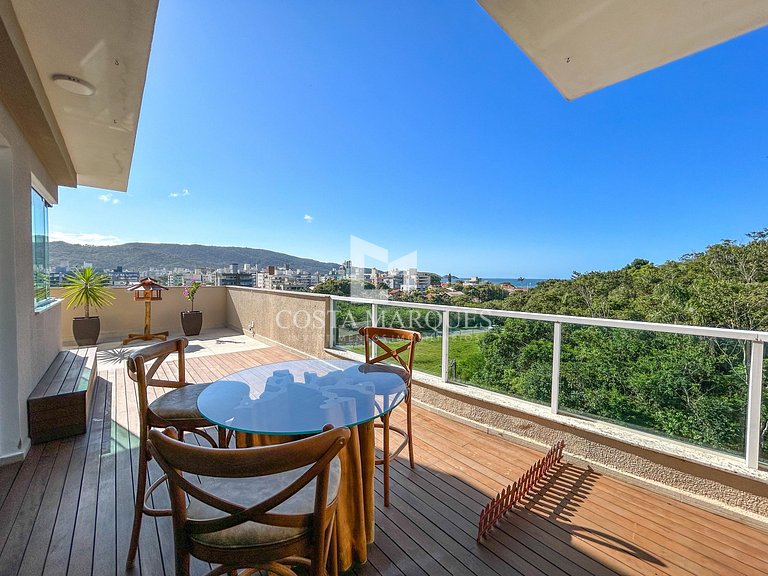 Cobertura com vista para o mar | 3 Suítes | 10 Pessoas