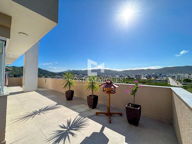 Cobertura com vista para o mar | 3 Suítes | 10 Pessoas