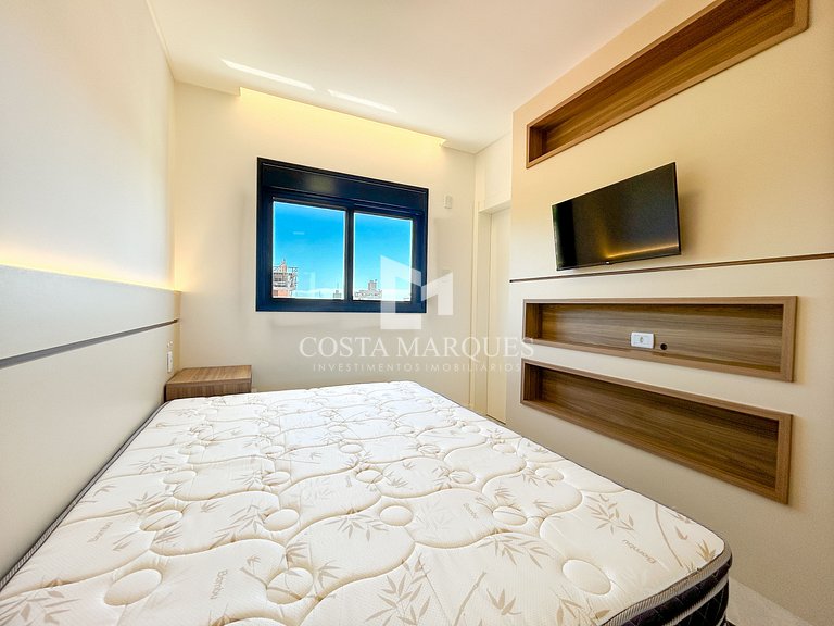 APTO NOVO | 250M da praia, com piscina.