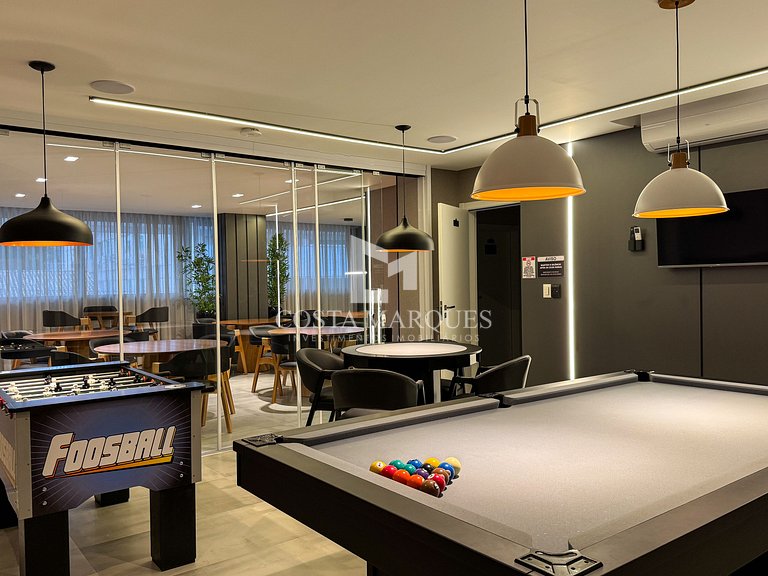 Apartamento 1 dormitório com piscina
