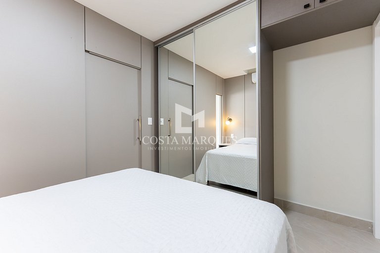 Apartamento 1 dormitório com piscina