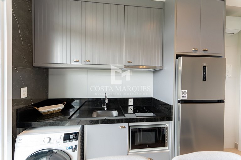 Apartamento 1 dormitório com piscina