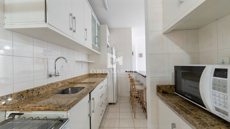 Apartamento 3 dormitórios a 80m do mar