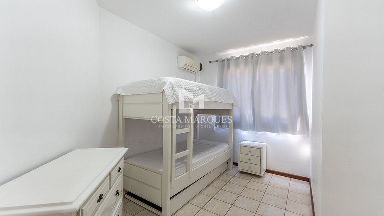 Apartamento 3 dormitórios a 80m do mar
