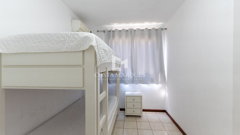 Apartamento 3 dormitórios a 80m do mar