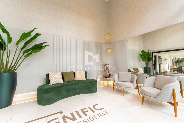 Lindo apartamento 2 suítes com piscina