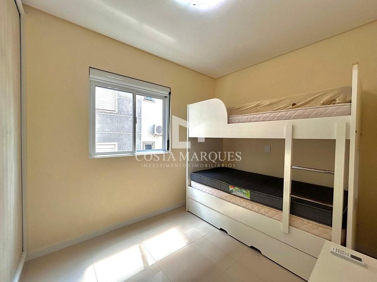 Apartamento 3 dormitórios a 100 metros do mar