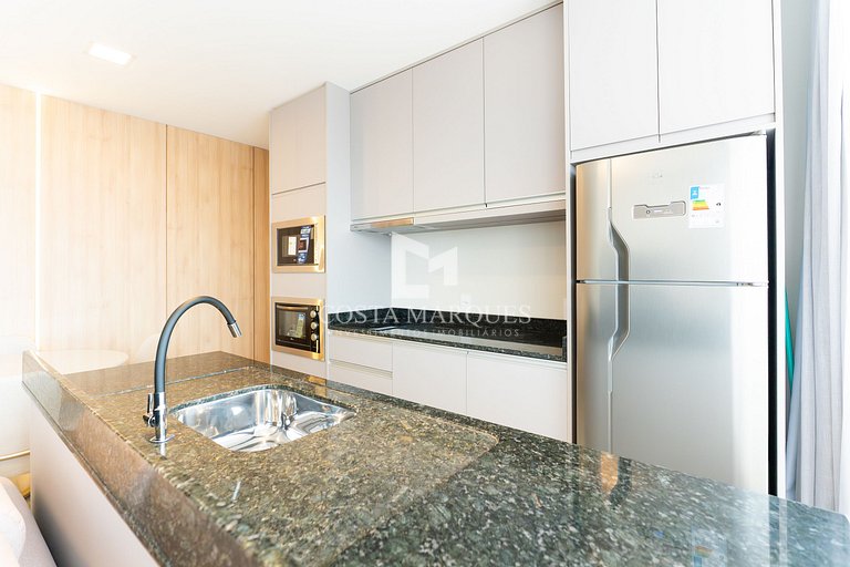 Flat com piscina em Bombas / SC