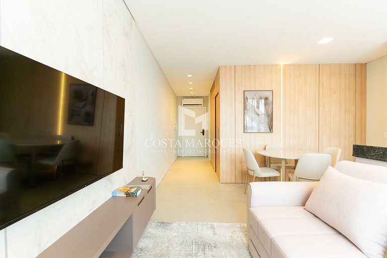 Flat com piscina em Bombas / SC