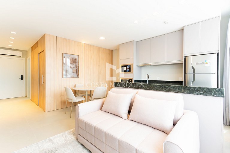 Flat com piscina em Bombas / SC