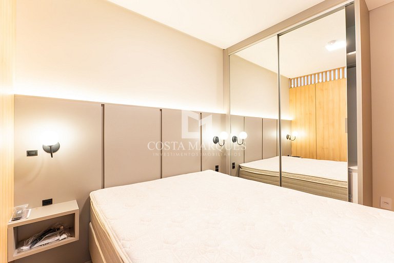 Flat com piscina em Bombas / SC