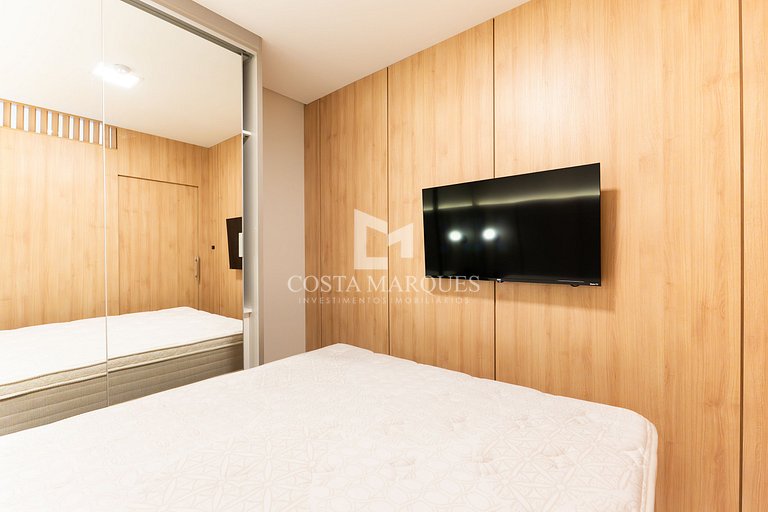 Flat com piscina em Bombas / SC