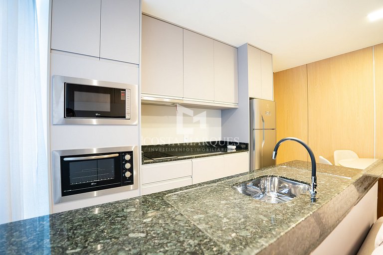 Flat com piscina em Bombas / SC