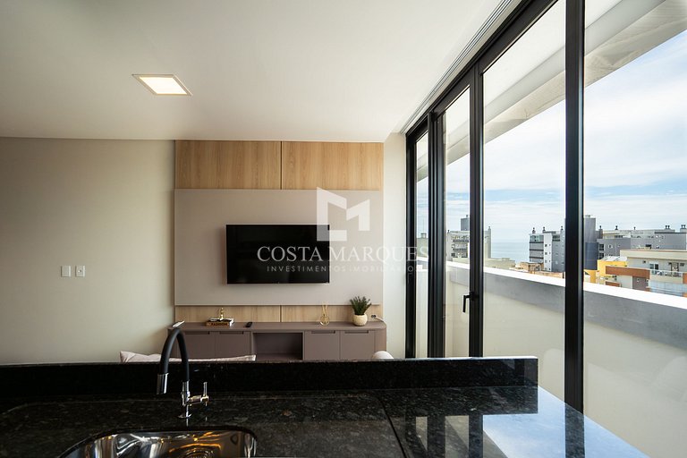 Flat com piscina em Bombas / SC