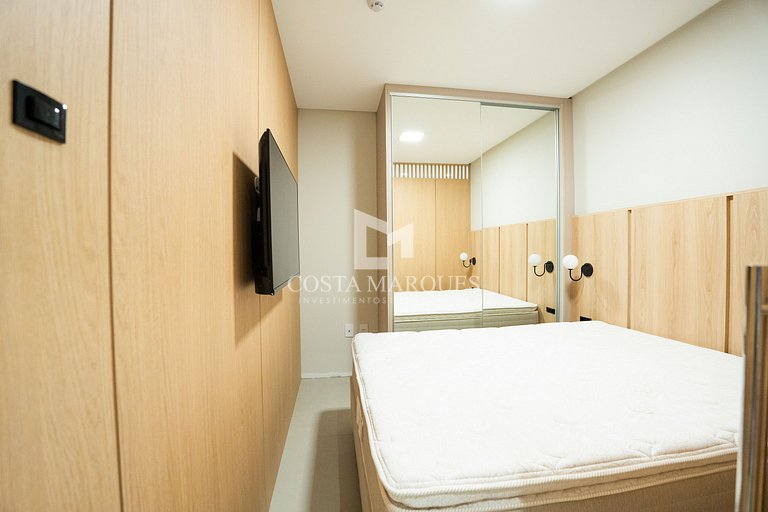 Flat com piscina em Bombas / SC