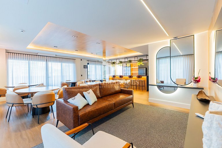 Flat com piscina em Bombas / SC