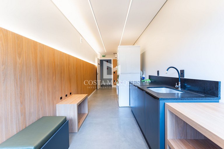 Flat com piscina em Bombas / SC